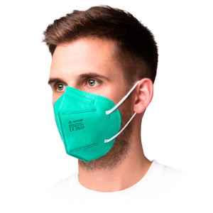 Rysam RSN95B Atemschutzmaske - FFP2 NR - CE Zertifiziert - Grün